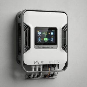 إنفرتر طاقة شمسية هجين 5.5KW مع منظم شحن MPPT 100A مدمج