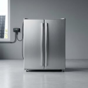 ثلاجة وفريزر تيار مستمر DC 12V/24V تعمل بالطاقة الشمسية مباشرة سعة 180 لتر (فائقة التوفير)